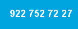 922 752 72 27 922 752 72 27